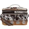STS Ranchwear Vaquero Glamour STS34330 Zip Around Full Grain Leather Cosmetic Organizer with 2 Compartments Multi