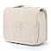 Mossio Hanging Toiletry Bag Large Cosmetic Makeup Travel Organizer for Men Women with Sturdy Hook Beige