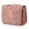 Mossio Hanging Toiletry Bag Large Cosmetic Makeup Travel Organizer for Men Women with Sturdy Hook Pink Leopard