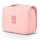 Mossio Hanging Toiletry Bag Large Cosmetic Makeup Travel Organizer for Men Women with Sturdy Hook Light Pink