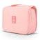 Mossio Hanging Toiletry Bag Large Cosmetic Makeup Travel Organizer for Men Women with Sturdy Hook Light Pink