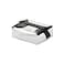 Cadence Parcel Clear Kit with Magnetic Closure Durable and LeakResistant Travel Toiletry Kit TSACompliant Modular Design Hygiene Bag for Travel Essentials 1 Qt Ink