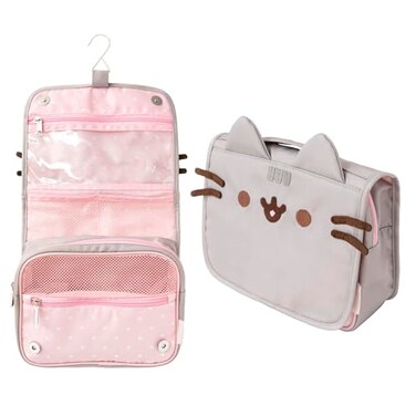 Grupo Erik Hanging Travel Toiletry Bag Pusheen Hanging Toiletry Bag with Hanging Hook Travel Bag Makeup Toiletry Bag Cosmetic Bag Pusheen Gifts Kawaii Bag