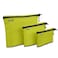 GOX 3 Pack Travel Toiletry Bag for Men Carry On Packing Organizer Zipper Pouch Portable Cosmetic Pouch Accessory Document Electronics Green