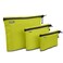 GOX 3 Pack Travel Toiletry Bag for Men Carry On Packing Organizer Zipper Pouch Portable Cosmetic Pouch Accessory Document Electronics Green