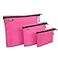 GOX 3 Pack Travel Toiletry Bag for Men Carry On Packing Organizer Zipper Pouch Portable Cosmetic Pouch Accessory Document Electronics Pink