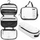 TRIPPED Travel Gear Toiletry Bag Kit Set Hanging Travel Toiletry Bag 311 TSA Cosmetic Liquid Bag Ultralight Accessory Organizer Pouch White Ripstop