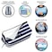 SCOUT 3Way Toiletry Bag Travel Makeup Pouch for Women with Three Zipper Compartments Stands Upright Wipes Clean