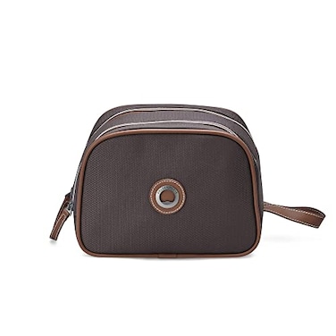 DELSEY PARIS Chatelet 20 Toiletry and Makeup Travel Bag Chocolate Brown