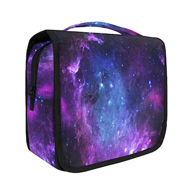 senya Hanging Travel Toiletry Bag Kit Makeup Case Cosmetics Organizer for Men Women Universe Galaxy Nebula Space