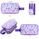 Vipdeal Kids Toiletry Bag for Girls Travel Toiletry Bag for Little Young Girls Cosmetic Bag Makeup Bag Waterproof Hanging Wash Bag Toddler Toiletries Mermaid Purple