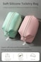 Onbagway 6x 11 6L Large Silicone Toiletry BagWaterproof Leakproof Foldable Travel OrganizerDopp Kit Alternative for Men WomenTurquoise Blue