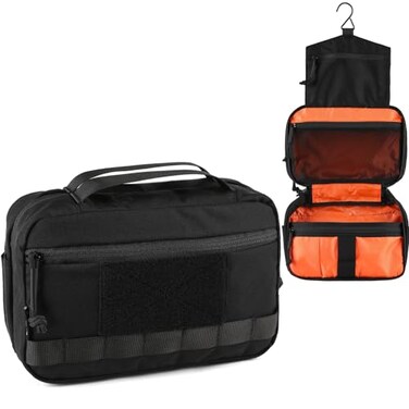 VOTAGOO GEAR Tactical Toiletry Bag Hygiene Bag EDC Military Tool Molle Pouches Small Dopp Kit Travel Shower Bag for Men