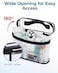 BAGSMART TSA Approved Toiletry Bag 2 Pack Clear Makeup Cosmetic Bag Organizer Quart Size Travel Bag for Toiletries Carryon Travel Accessories Essentials White2pcs