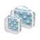 SUABO Golf Ball Toiletry Bag 2 Pack Clear Makeup Bags with Handle Large Opening Clear Toiletry Bags Fit Carryon Travel Essential