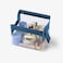 Cadence Parcel Clear Kit with Magnetic Closure Durable and LeakResistant Travel Toiletry Kit TSACompliant Modular Design Hygiene Bag for Travel Essentials 1 Qt Cove