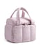 BAGSMART Toiletry Bag Large Roomy Makeup Bag Portable Makeup Bag with Handle for TravelSized Shampoo Conditioner Brushes Set Pink