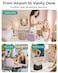 BAGSMART Toiletry Bag Large Roomy Makeup Bag Portable Makeup Bag with Handle for TravelSized Shampoo Conditioner Brushes Set Pink