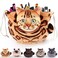 Openhahaha Openhaha Drawstring Travel Organizer Cosmetic Pouch Cat Gift Lay Flat Makeup Bag Gifts for Cat Lovers