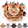 Openhahaha Openhaha Drawstring Travel Organizer Cosmetic Pouch Cat Gift Lay Flat Makeup Bag Gifts for Cat Lovers
