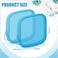 Weewooday 4 Pcs Mesh Makeup Bag Mesh Cosmetic Bag Travel Toiletry Pouch with Zipper Mini Makeup Cosmetic Purse for Daily AccessorySmallBlue