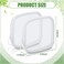 Weewooday 4 Pcs Mesh Makeup Bag Mesh Cosmetic Bag Travel Toiletry Pouch with Zipper Mini Makeup Cosmetic Purse for Daily AccessorySmallWhite