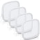 Weewooday 4 Pcs Mesh Makeup Bag Mesh Cosmetic Bag Travel Toiletry Pouch with Zipper Mini Makeup Cosmetic Purse for Daily AccessorySmallWhite