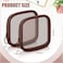 Weewooday 4 Pcs Mesh Makeup Bag Mesh Cosmetic Bag Travel Toiletry Pouch with Zipper Mini Makeup Cosmetic Purse for Daily AccessorySmallBrown