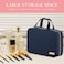 HOTOR Travel Toiletry Bag wHanging Hook Spacious Toiletry Bag Essentials for Women Men Makeup BagBig Comparment Waterproof for Travel Accessories Medium Navy Blue