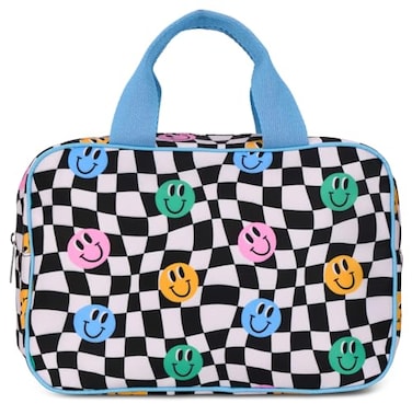 iscream 1225 x 825 Nylon Double Handle Zippered Cosmetic Bag Good Times