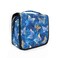 senya Hanging Travel Toiletry Bag Butterflies Dye Navy Kit Makeup Case Cosmetics Organizer for Men Women