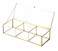 Utopz Vintage Golden Glass Lidded Box Clear Glass Brass Metal Storage Jewelry and Cosmetic Makeup Organizer with Lid Beauty Display Rectangle with 3 Compartment