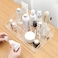 Sooyee Clear Makeup Organizer9 Spaces Vanity Organizer Cosmetic Display Cases for LipstickMakeup Brushes and Skin Care ProductsPlastic Makeup Storage