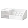 Marknor CosmeticMakeup Vanity Organizer Box Mini Desk Storage for Office Supplies Bathroom Counter or Dresser White