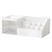 Marknor CosmeticMakeup Vanity Organizer Box Mini Desk Storage for Office Supplies Bathroom Counter or Dresser White