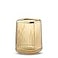 Lebenrich Makeup Brush Holder Organizer for Vanity Acrylic Gold Make Up Brushes Holders Container Storage Cup with Striped Design for Bathroom Countertop Pen Pencil Holder Cosmetic Cup for Desk