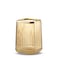 Lebenrich Makeup Brush Holder Organizer for Vanity Acrylic Gold Make Up Brushes Holders Container Storage Cup with Striped Design for Bathroom Countertop Pen Pencil Holder Cosmetic Cup for Desk