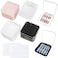 Sawvolker 12 Pcs Press on Nail Packaging Box Press on Nail Storage Box for Press Ons with 60 Pcs Adhesive Double Sided Tape Acrylic Fake Nail Display Box False Nail Organizer Case for Home Salon Use