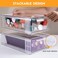 Zero Zoo 4 Pack Clear Stackable Storage Drawers 395 H Easily Assemble Acrylic Organizer Bins MultiUse for Make up Closet Pantry Bathroom Medicine Kitchen Cabinet Undersink Organization