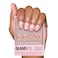 Glamnetic Press On Nails Pretty Bloom Spring Nails Glossy SemiTransparent Short Squoval Fake Nails with Flower Accents Salon Quality 15 Sizes 30 Nail Kit with Glue