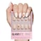 Glamnetic Press On Nails Gingerbread Knit Short Oval Fake Nails with 3D Gingerbread Sweater Design Glossy Matte Finish Salon Quality Holiday Nails 15 Sizes 30 Nail Kit