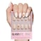 Glamnetic Press On Nails Gingerbread Knit Short Oval Fake Nails with 3D Gingerbread Sweater Design Glossy Matte Finish Salon Quality Holiday Nails 15 Sizes 30 Nail Kit