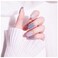 Light Rain Medium Size Handmade Press on Nails 3D Gel UV Finished False nails with Design by Professional Manicurist