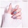 Light Rain Medium Size Handmade Press on Nails 3D Gel UV Finished False nails with Design by Professional Manicurist