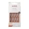 KISS Salon Acrylic Natural Nails Clear Tip Long UltraSmooth Finish DIY AtHome Manicure Kit with Pink Gel Nail Glue Mini File Manicure Stick and 28 Nails in 14 sizes
