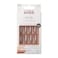 KISS Salon Acrylic Natural Nails Clear Tip Long UltraSmooth Finish DIY AtHome Manicure Kit with Pink Gel Nail Glue Mini File Manicure Stick and 28 Nails in 14 sizes