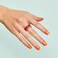 Impress Color Press On Nails Sweet Mango Solid Orange Short Squoval PureFit Technology Patented Super Hold Adhesive Chip Proof Smudge Proof Mini Nail File Manicure Stick 30 Fake Nails