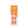 Impress Color Press On Nails Sweet Mango Solid Orange Short Squoval PureFit Technology Patented Super Hold Adhesive Chip Proof Smudge Proof Mini Nail File Manicure Stick 30 Fake Nails