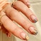 TUZANDW Square Press on Nails Short TUZADNW Flower Design Short Fake Nails Press ons24 Pcs Artificial Nude Full Cover Glue on Nails Glossy Stick on Acrylic Nails for Women