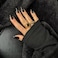 KQueenest 48 Pcs Black Press on Nails Almond Medium Length Press on Black Nails Solid Color Medium Fake Nails Acrylic Stiletto Nails Glue on LongLasting Gel Stick on Nails for Women Gift